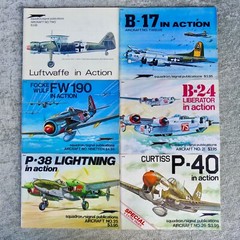 Lot 14 Squadron/Signal Publications Aircraft in Action book set ww2 wwii planes