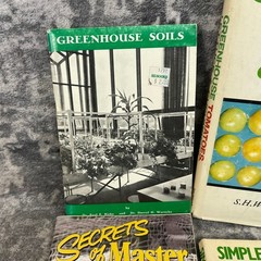 Lot of 7 Vintage Gardening & Greenhouse Books Rodale Organic Soils Master Tips