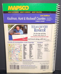 MAPSCO Kaufman Hunt Rockwall Counties 3rd Ed Street Guide Texas 50 Cities Maps