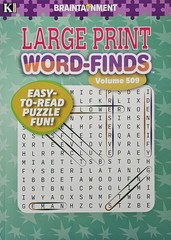 4 New Large Print Word-Finds Puzzle Books Kappa Games Vol #509-512~ Search,Hunt