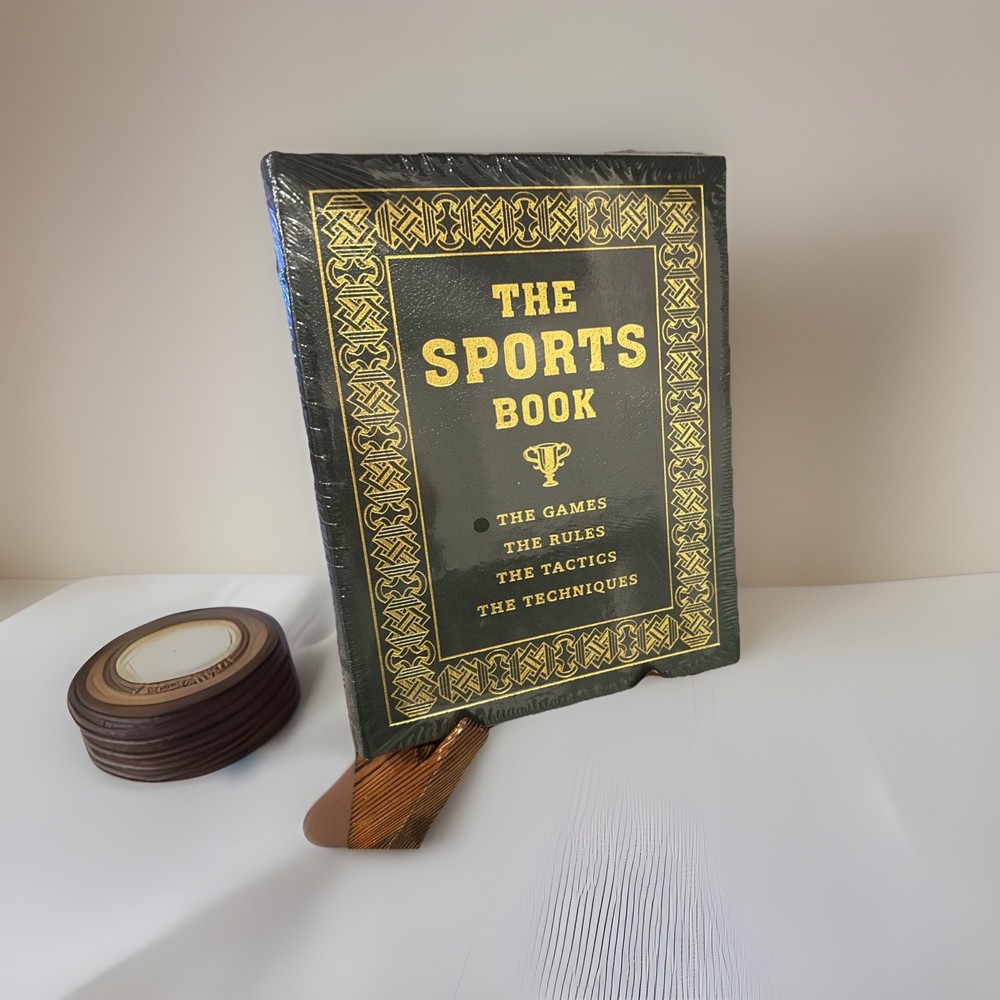 Easton Press THE SPORTS BOOK GAMES RULES TACTICS TECHNIQUES Leather Gold SEALED