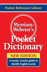 MW-530 – MERRIAM WEBSTERS POCKET DICTIONARY – Paperback – GOOD