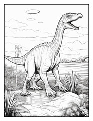 „Cute Dinosaur Coloring Book fun for allFun, Creative & Relaxing Art Pages
