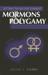 Mormons Polygamy (Setting the Record Straight) – Paperback – GOOD