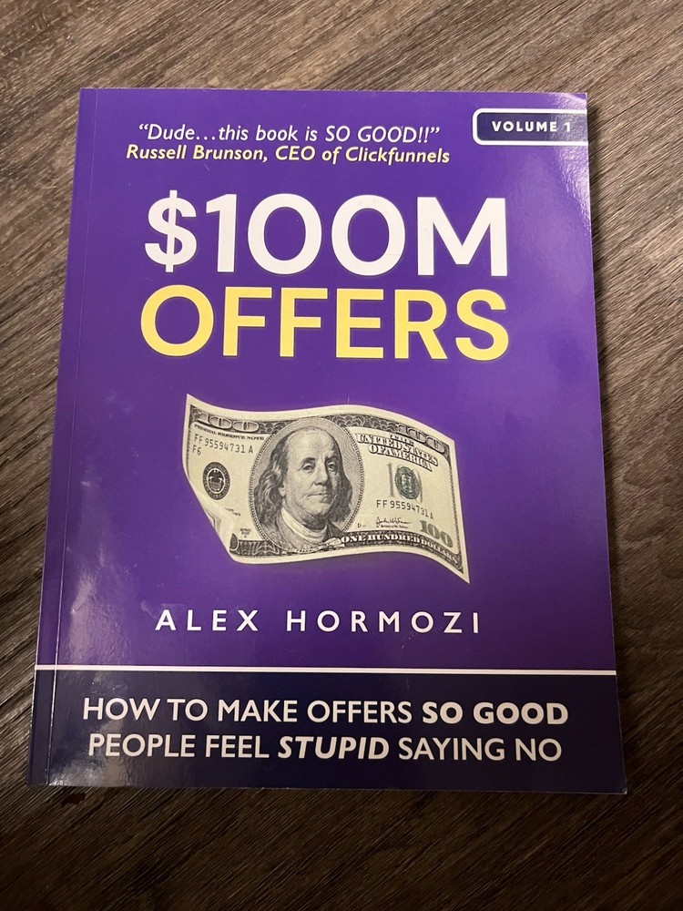 $100M Offers Alex Hormozi Paperback Acquisition.com 2021 Business Book Volume 1