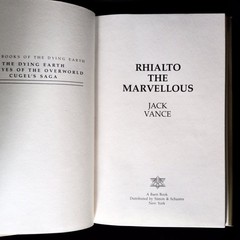 Rhialto the Marvellous by Jack Vance, Baen Books 1984, Hardback w/ Dust Jacket