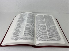 NKJV Holy Bible New King James Version Red Leather-Soft GIANT PRINT Reference