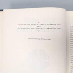 Vintage The New English Bible New Testament HC Blue Oxford 1961 United Kingdom