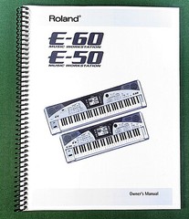 Roland E-50 E-60 Owner’s Instruction Manual: 220 Pages & Protective Covers!