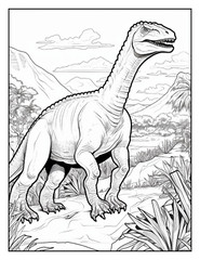 „Cute Dinosaur Coloring Book – Perfect Gift for Kids Who Love Dinosaurs“