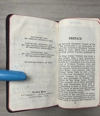 VTG Thinline 1946 Pocket New Testament RSV Black Leather 691X Nelson ~ 4.9″ x 3″