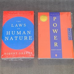 The 48 Laws Of Power + The Laws of Human Nature by Robert Greene ( Big Size )