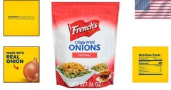 French’s Crispy Onions – 24 oz Bag for Green Bean Casseroles~-