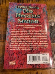 Die Messias Steine – „The Messiah Stones“ German Paperback Book by Irving Benig