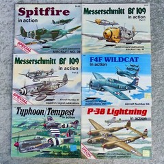Lot 14 Squadron/Signal Publications Aircraft in Action book set ww2 wwii planes