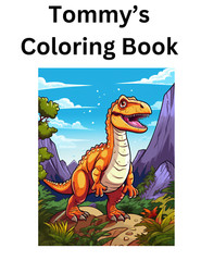 „Cute Dinosaur Coloring Book – Perfect Gift for Kids Who Love Dinosaurs“