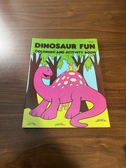Dinosaur Fun Coloring and Activity Book 1987 Vintage Like New