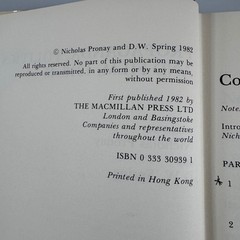 Propaganda Politics and Film 1918-45 Pronay Spring 1982 Hardcover Macmillan ARC