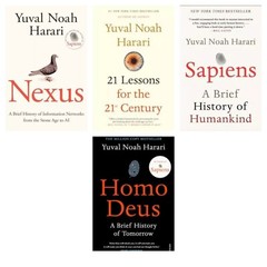 Nexus and 21 Lesson with Spiens and Homo Deus 4 Books Set By Yuval Noah Harari