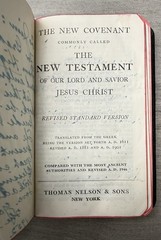 VTG Thinline 1946 Pocket New Testament RSV Black Leather 691X Nelson ~ 4.9″ x 3″