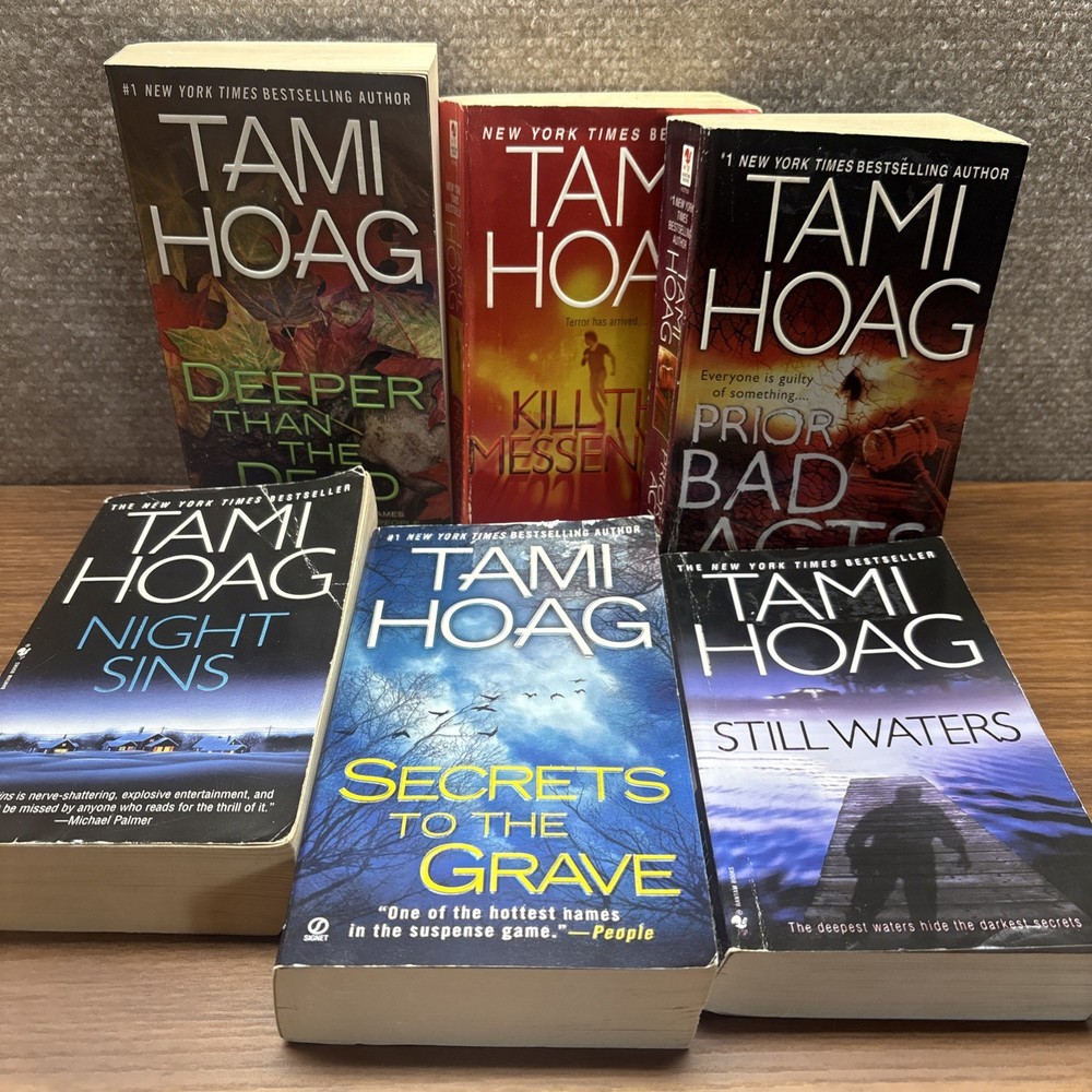 Tami Hoag Mystery/Thriller Bundle Book Lot Of 6 Paperback Suspense Mixed Lot