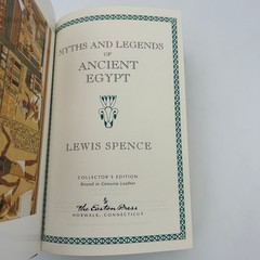 Myths & Legends of Ancient Egypt Lewis Spence 1997 Easton Press