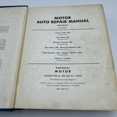 Motor Auto Repair Manual 1981 44th Edition Professional Service Trade Ed
