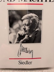 🖊️Signed by HELMUT SCHMIDT Chancellor of Germany ~ Menschen und Mächte (1987)