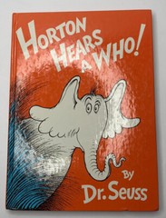 DR SEUSS 1982 HORTON HEARS A WHO HARDCOVER BOOK 11 X 8 INCHES