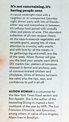 SIGNED Nothing Fancy: Unfussy Food for Having People Over ALISON ROMAN 1st/1st