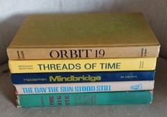 Vintage Science Fiction Hardcover Lot 5 Books Haldeman Damon Knight Clarke Era