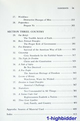 1974 God Family Country 1st Edition Hardcover Ezra Taft Benson Mormon LDS CLEAN!