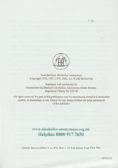This is AA, Alcoholics Anonymous in United Kingdom, NEW leaflets, 3-piece set