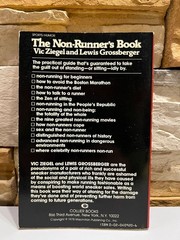 The Non-Runner’s Book Vic Ziegel & Lewis Grossberger 2nd Printing 1978 Lifestyle