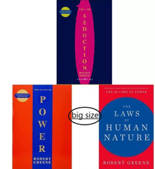 (BIG SIZE)Robert Greene Set 3-seduction, Human Nature, 48 Laws of Power paperbac