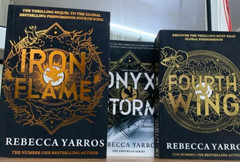Onyx Storm + Iron Flame + Fourth wing by Rebecca Yarros 3 books set Paperback
