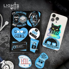 Lights Out Navessa Allen Vinyl Decal 10-Pack