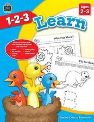 1-2-3 Learn (Ages 2-3) – Perfect Paperback By Mara Ellen Guckian – GOOD