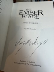Slight Damage SIGNED Chris Wooding Ember Blade & Shadow Casket Broken Binding