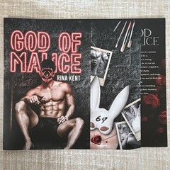 God of Malice by Rina Kent Alternative Dust Jacket Legacy of Gods