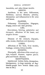 Medical Astrology „1899“ 71 Pages