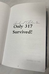 1st Eds-USS INDIANAPOLIS-Signed ONLY 317 SURVIVED & TRUE STORY by Vincent HCDJs