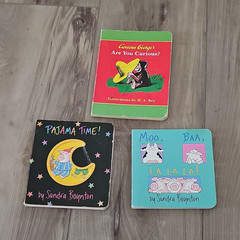 Curious George & Boynton Lot of 3 Illustrated Children’s Board Books Ages 2-8