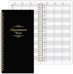 Salon Appointment Book – 15 Min Increments, 3 Cols, 200 Pages, 6.1“ X 11.54“,
