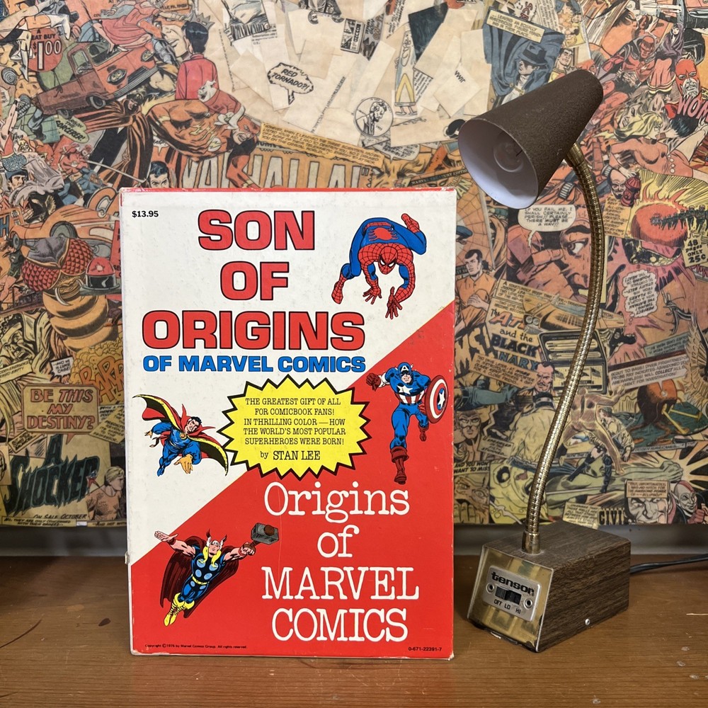Origins & Sons of Marvel Comics STAN LEE with Slipcover FIRESIDE 1974