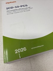 2026 ICD-10-PCS Professional (Softbound) – Paperback, by Optum – Cover Damage