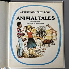 Vintage Preschool Press Hardcover „Animal Tales“, Good Condition