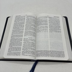 Amplified Bible Zondervan 1987 Bonded Leather Navy Blue Excellent