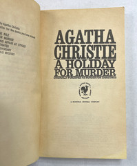 A Holiday for Murder Agatha Christie 1973 Bantam 15th Print PB Poirot