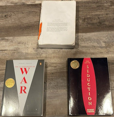 Robert Greene The 33 Strategies of War, Art of Seduction, 48 Laws of Power Books